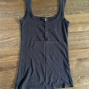 Theory Black Fitted Tank Top